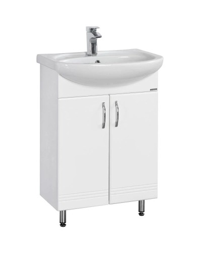 Тумба с раковиной белый глянец 61 см Акватон Онда 1A1228K0ON010