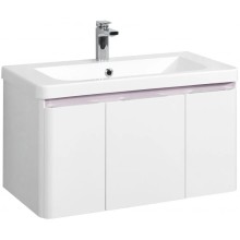 Тумба с раковиной белый глянец 85 см Акватон Шерилл 1A2088K1SH010