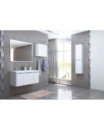 Тумба с раковиной белый глянец 105 см Акватон Шерилл 1A2063K1SH010