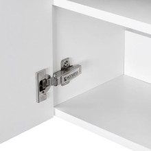 Тумба с раковиной белый глянец/эбони светлый 46 см Акватон Эклипс 1A1728K1EK49L