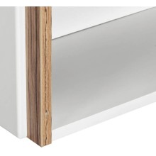 Тумба с раковиной белый глянец/эбони светлый 46 см Акватон Эклипс 1A1728K1EK49R