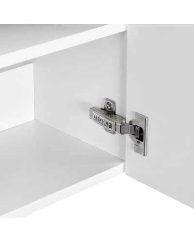 Тумба с раковиной белый глянец/эбони светлый 46 см Акватон Эклипс 1A1728K1EK49R