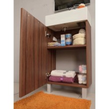 Тумба с раковиной эбони темный 46 см Акватон Эклипс 1A1726K1EK560