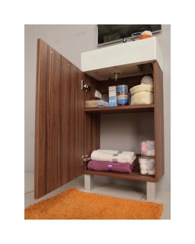 Тумба с раковиной эбони темный 46 см Акватон Эклипс 1A1726K1EK560