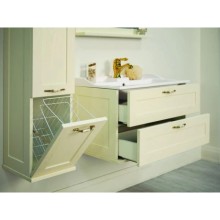 Тумба с раковиной дуб бежевый 80 см Акватон Леон 1A1863K0LBPR0