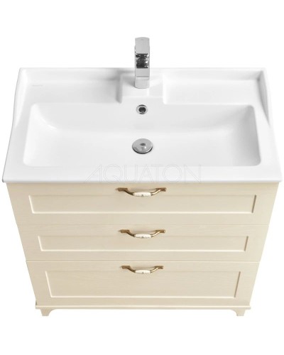 Тумба с раковиной дуб бежевый 80 см Акватон Леон 1A1878K0LBPR0