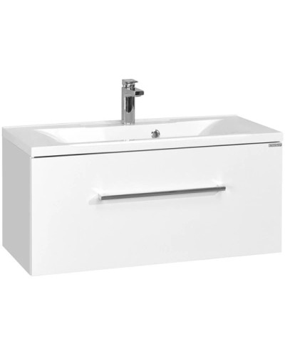 Тумба с раковиной белый глянец 100 см Акватон Мадрид 1A1269K0MA010