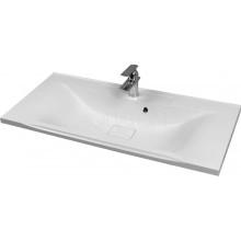 Тумба с раковиной белый глянец 100 см Акватон Мадрид 1A1280K0MA010