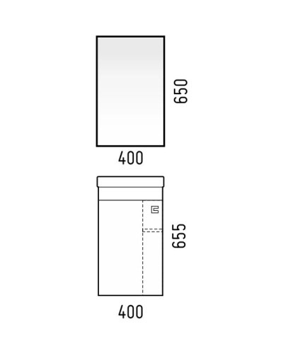 Тумба с раковиной белый глянец/белый матовый 40,5 см Corozo Комо SET/SD-00000317/UM-COM40/1