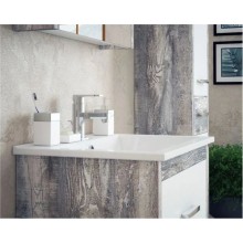 Тумба с раковиной белый глянец/антик 76,5 см Corozo Верона SETSD-00000347/SD-00000382