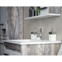 Тумба с раковиной белый глянец/антик 66 см Corozo Лорена SETSD-00000354/SD-00000391