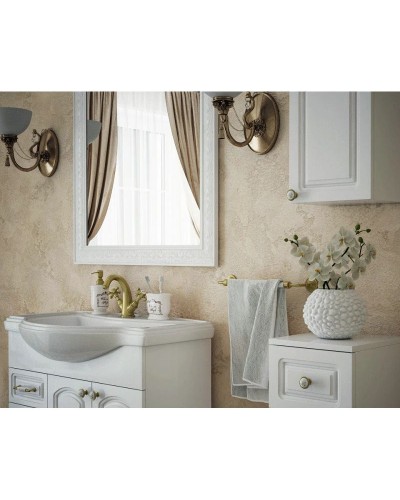 Тумба с раковиной белый глянец 81 см Corozo Классика SETSD-00000351/SD-00000376