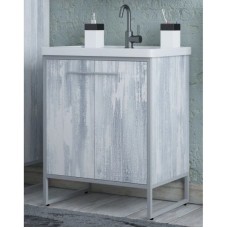 Тумба с раковиной арт/серый 61 см Corozo Айрон SETSD-00000308/SD-00000380