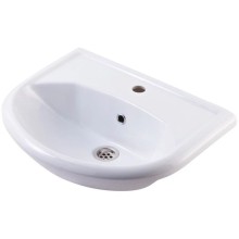 Тумба с раковиной белый глянец 51 см Corozo Лидер SETSD-00000318/SD-00000371