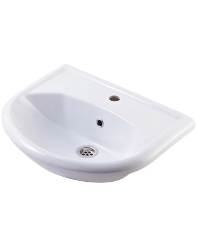 Тумба с раковиной белый глянец 51 см Corozo Лидер SETSD-00000318/SD-00000371