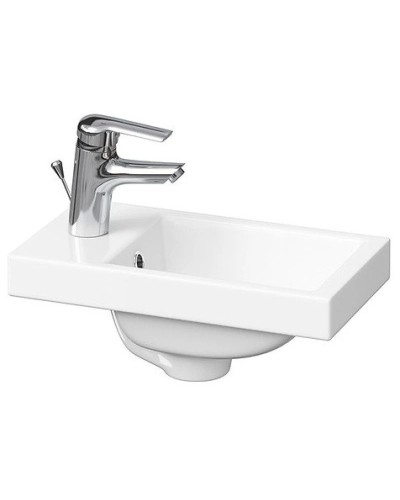 Тумба с раковиной белый глянец/белый матовый 40,5 см Corozo Комо SET/SD-00000317/UM-COM40/1