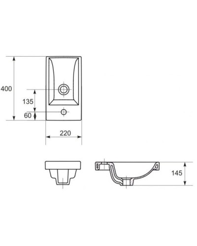 Тумба с раковиной белый глянец/белый матовый 40,5 см Corozo Комо SET/SD-00000317/UM-COM40/1