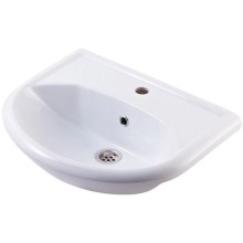 Тумба с раковиной белый глянец 55,5 см Corozo Орфей SETSD-00000360/SD-00000065