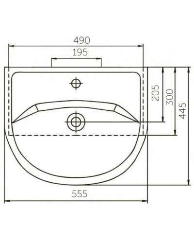 Тумба с раковиной белый глянец 55,5 см Corozo Орфей SETSD-00000360/SD-00000065
