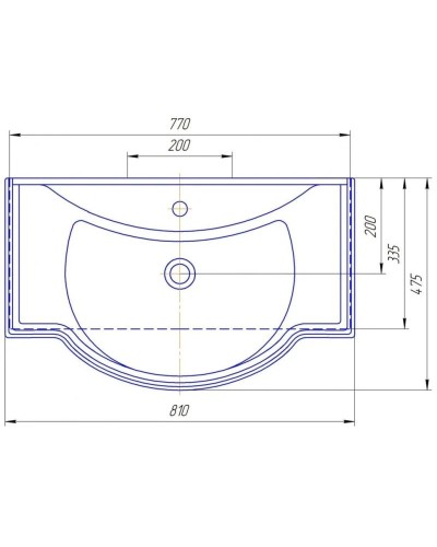 Тумба с раковиной белый глянец 81 см Corozo Классика SETSD-00000351/SD-00000376