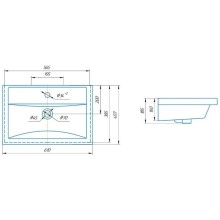 Тумба с раковиной белый глянец/черный 61 см Corozo Айрон SETSD-00000399/SD-00000380