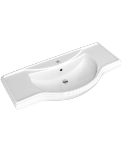 Тумба с раковиной белый глянец 106 см Corozo Классика SETSD-00000315/SD-00000373