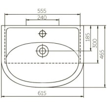 Тумба с раковиной белый глянец 61,5 см Corozo Кентис SETSD-00000314/SD-00000396