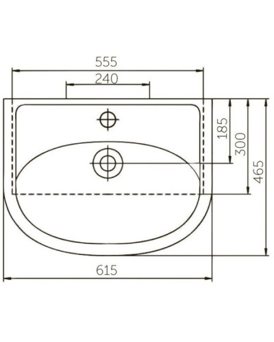 Тумба с раковиной белый глянец 61,5 см Corozo Кентис SETSD-00000314/SD-00000396