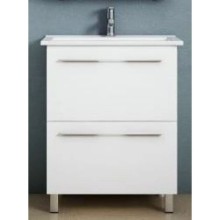 Тумба с раковиной белый глянец 71 см Corozo Мирэль SETSD-00000359/SD-00000379