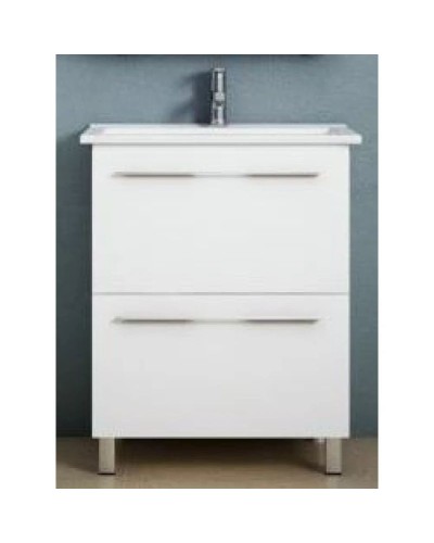 Тумба с раковиной белый глянец 71 см Corozo Мирэль SETSD-00000359/SD-00000379