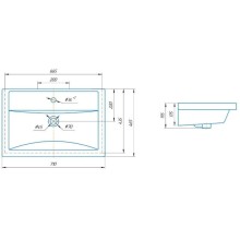 Тумба с раковиной белый глянец 71 см Corozo Мирэль SETSD-00000359/SD-00000379