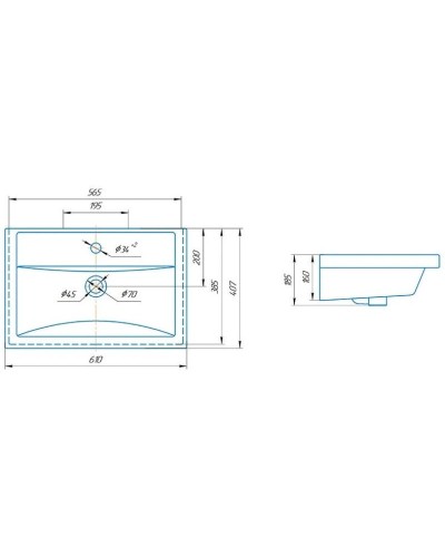 Тумба с раковиной белый глянец 61 см Corozo Мирэль SETSD-00000358/SD-00000380