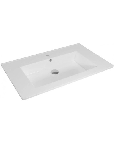 Тумба с раковиной белый глянец/антик 76,5 см Corozo Лорена SETSD-00000355/SD-00000382