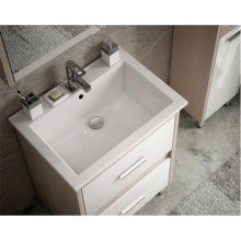 Тумба с раковиной белый глянец/лайн 66 см Corozo Верона SETSD-00000310/SD-00000391