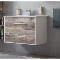 Тумба с раковиной белый глянец/антик 85 см Corozo Гольф SETSD-00000349/SD-00000381