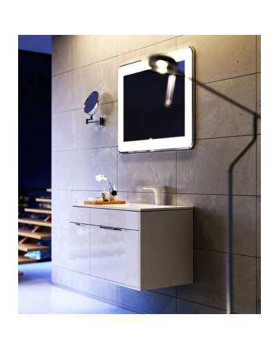 Тумба с раковиной белый глянец 91,8 см Aqwella 5 Stars Malaga SETMal.01.09/R/Mal.09.04.D-R