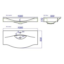 Тумба с раковиной белый глянец 100 см Aqwella 5 Stars Bergamo SETBer.01.10/W/Ber.10.04.D