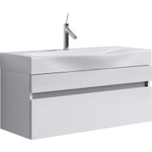 Тумба с раковиной белый глянец 100 см Aqwella 5 Stars Bergamo SETBer.01.10/W/Ber.10.04.D