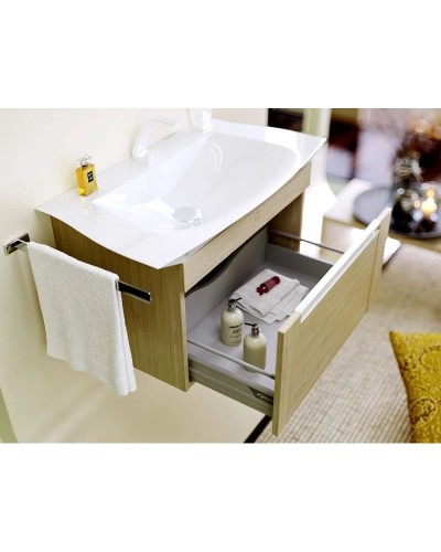 Тумба с раковиной дуб сонома 90 см Aqwella 5 Stars Symphony SETSim.01.07/1/DS/Sim.09.04.D