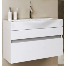 Тумба с раковиной белый глянец 80 см Aqwella 5 Stars Bergamo SETBer.01.08/W/Ber.08.04.D