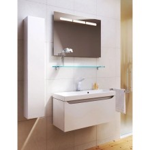Тумба с раковиной белый глянец 80 см Aqwella 5 Stars Verona SETVer.01.08/W/Inf.08.04.D