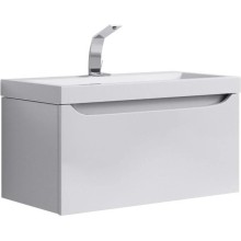 Тумба с раковиной белый глянец 80 см Aqwella 5 Stars Verona SETVer.01.08/W/Inf.08.04.D