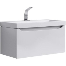 Тумба с раковиной белый глянец 80 см Aqwella 5 Stars Verona SETVer.01.08/W/Inf.08.04.D