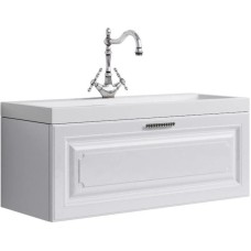 Тумба с раковиной белый глянец 100 см Aqwella 5 Stars Empire SETEmp.01.10/W/Inf.10.04.D