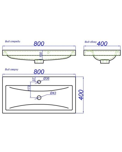 Тумба с раковиной белый глянец 80 см Aqwella 5 Stars Empire SETEmp.01.08/W/Inf.08.04.D