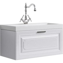 Тумба с раковиной белый глянец 80 см Aqwella 5 Stars Empire SETEmp.01.08/W/Inf.08.04.D