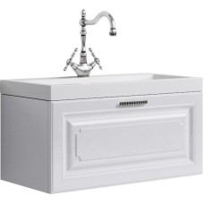 Тумба с раковиной белый глянец 80 см Aqwella 5 Stars Empire SETEmp.01.08/W/Inf.08.04.D