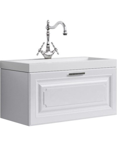 Тумба с раковиной белый глянец 80 см Aqwella 5 Stars Empire SETEmp.01.08/W/Inf.08.04.D