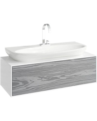 Тумба с раковиной миллениум серый/белый глянец 100 см Aqwella 5 Stars Genesis SETGEN0110MG/Esc.09.04.D