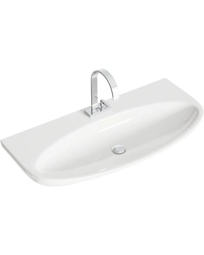 Тумба с раковиной миллениум серый/белый глянец 100 см Aqwella 5 Stars Genesis SETGEN0110MG/Esc.09.04.D